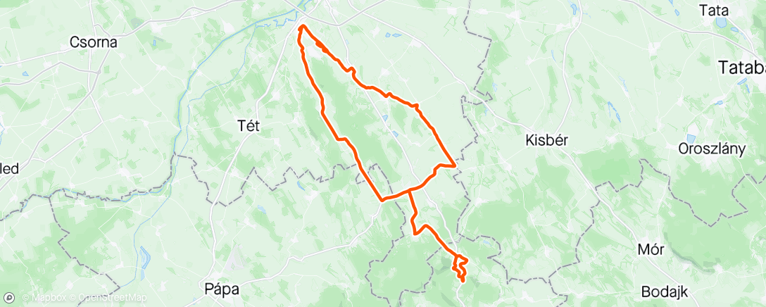 Map of the activity, Csesznek