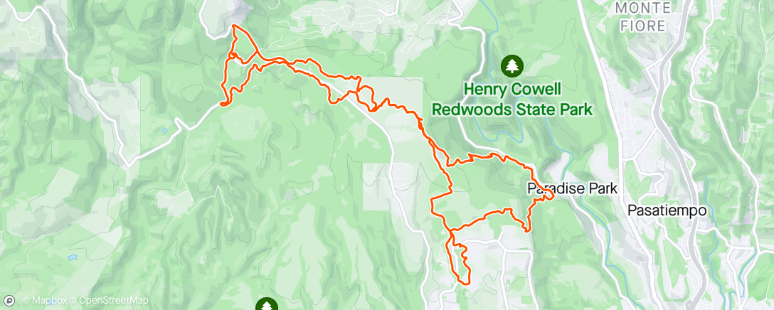 Map of the activity, DEVO UCSC Red/Purple Ride. Thanks, Kelly!