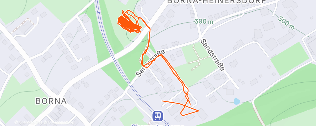 Map of the activity, Afternoon Walk