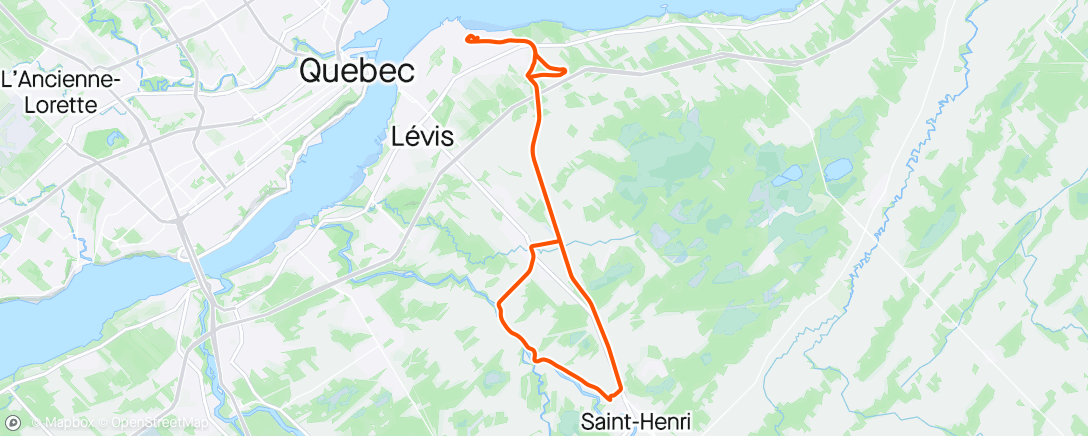 Map of the activity, Run de récup au Soleil 💖