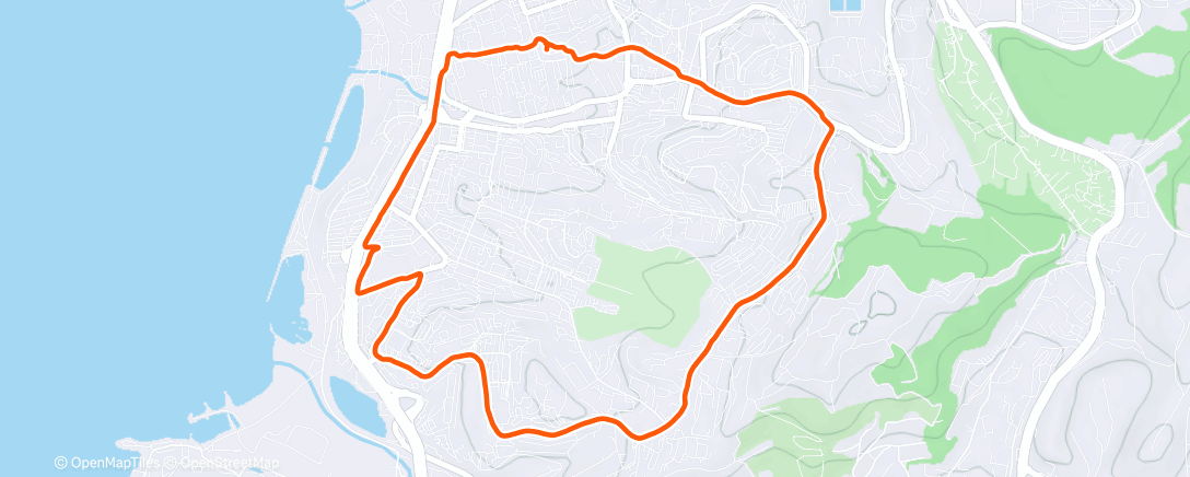 Map of the activity, Дневной забег