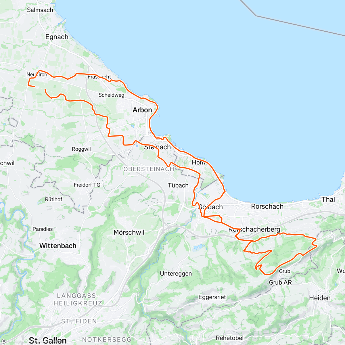 Map of the activity, Fahrt am Nachmittag