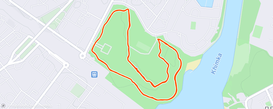 Map of the activity, Утренний забег