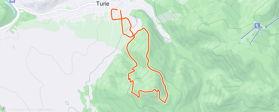 Map of the activity, Morning Walk