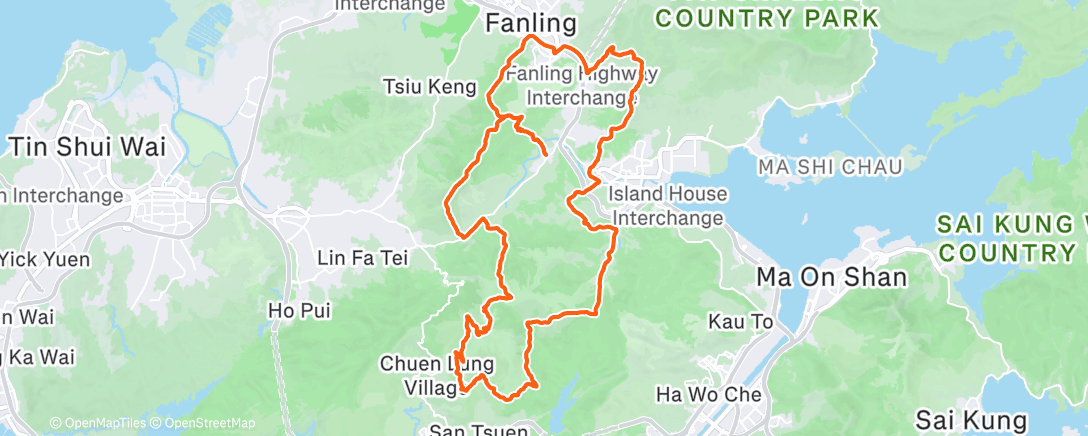 Map of the activity, The North Face 2025 - 55km