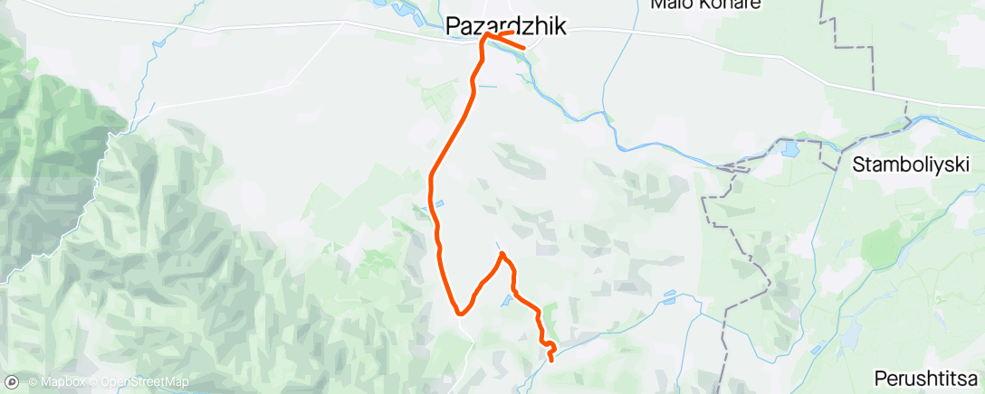 Map of the activity, Дневной велозаезд