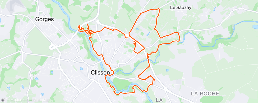 Map of the activity, Afternoon Mountain Bike Ride