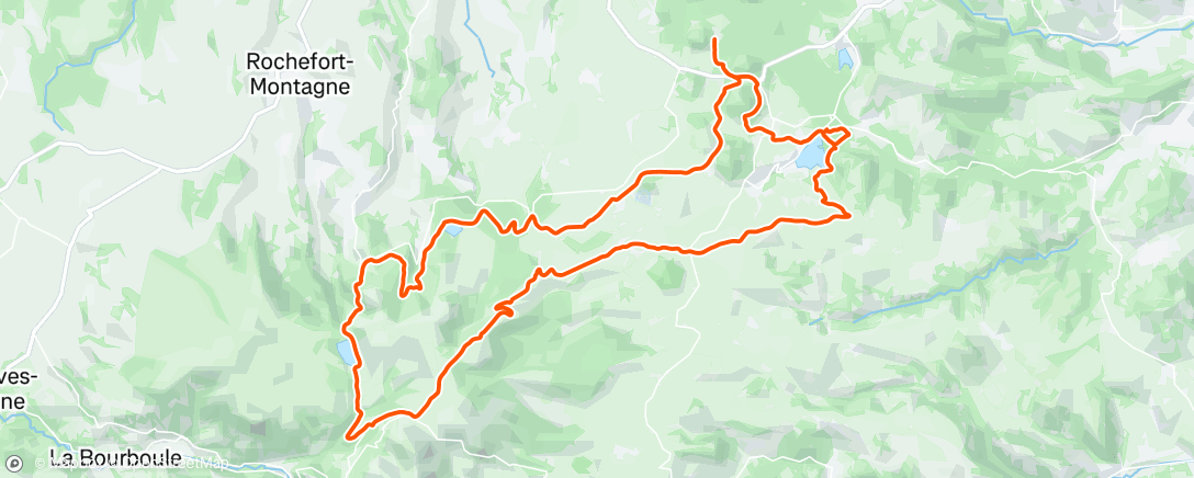 Mapa de la actividad, Sortie en VTT électrique dans l'après-midi