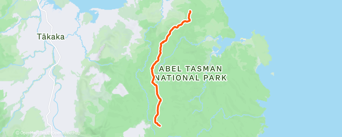 Карта физической активности (Day 2: Moa Park Shelter to Pigeon Saddle)