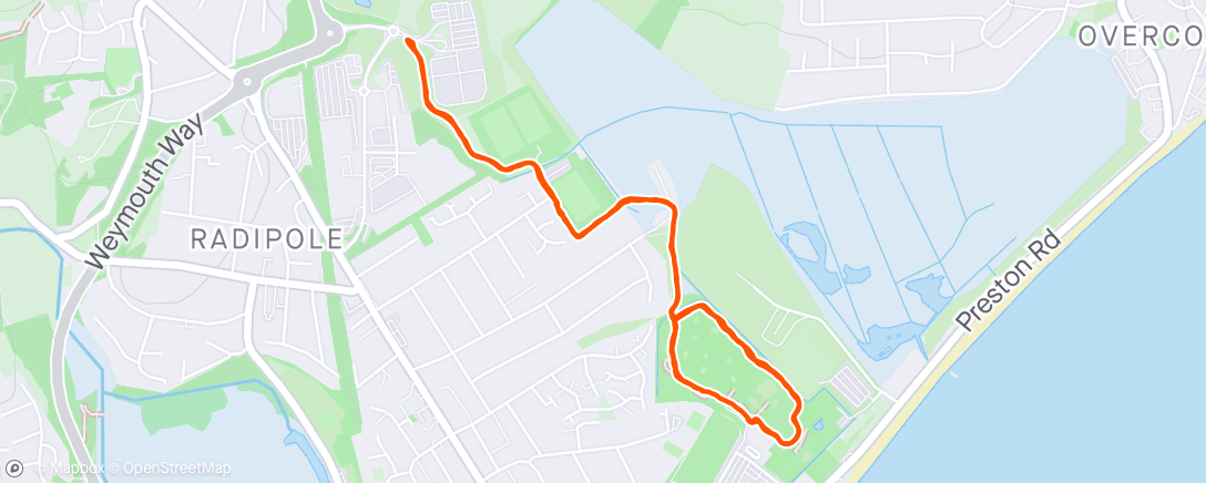 Map of the activity, Morning Walk