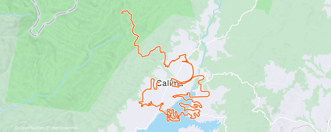 Map of the activity, Rapha got me back today for all the downhill km's yesterday