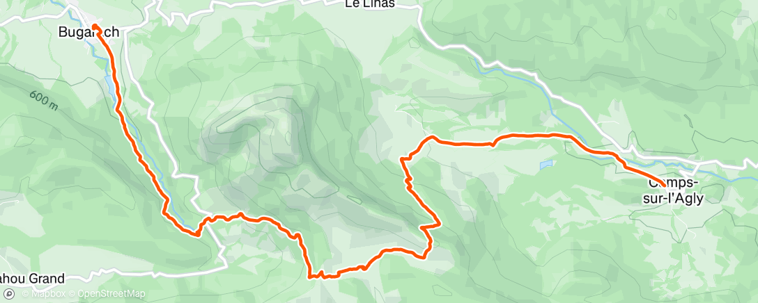 Map of the activity, Randonnée le matin