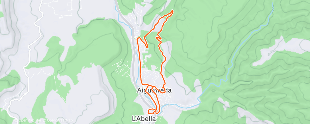 Map of the activity, Morning Trail Run