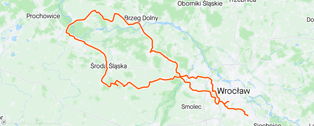 Map of the activity, Na Zachód Pod Wiatr