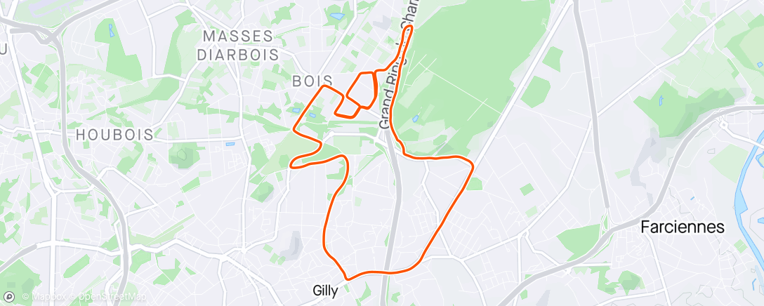 Map of the activity, Afternoon run 🏃‍♂️