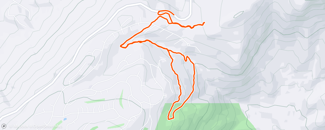 Map of the activity, Lunch Hike