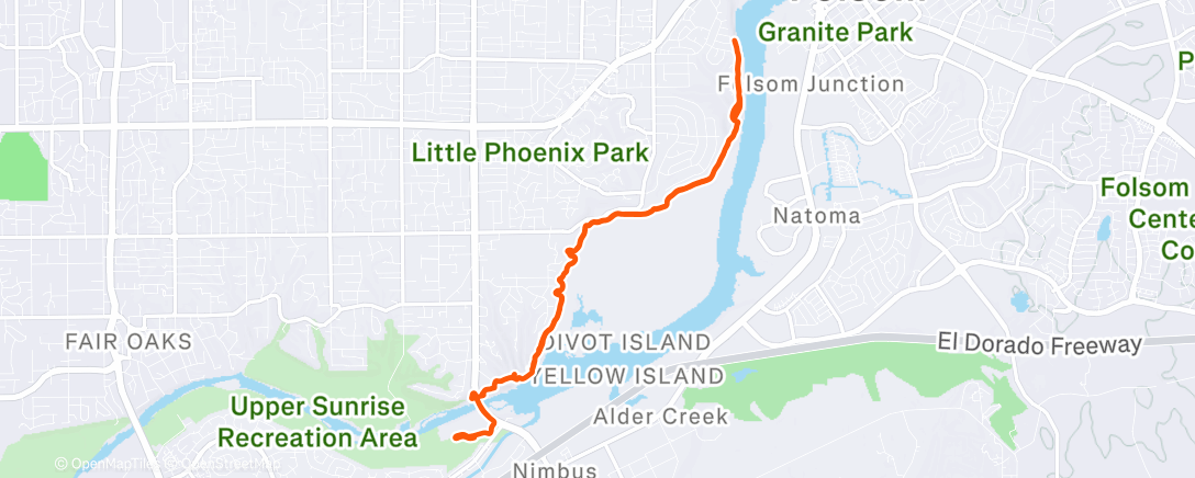 Mappa dell'attività Lunch Run