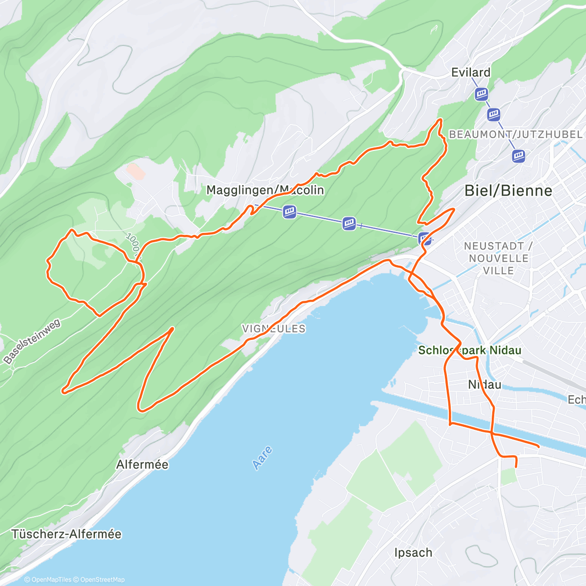 Map of the activity, Mittagsfährtli mit Brudi