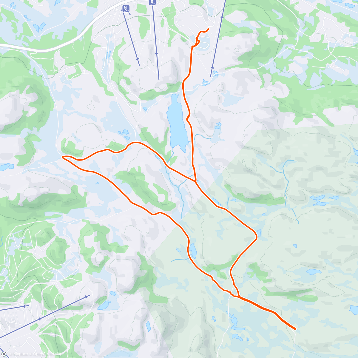 Map of the activity, Silkedalen