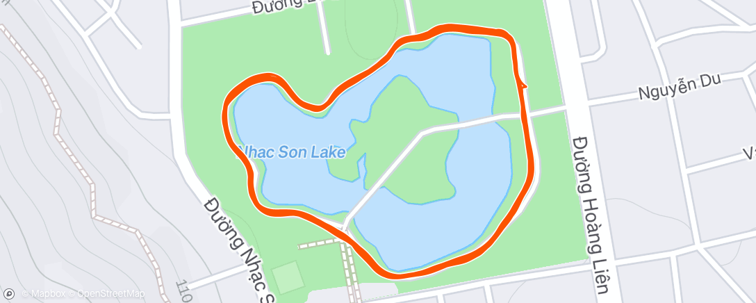 Map of the activity, Morning Run