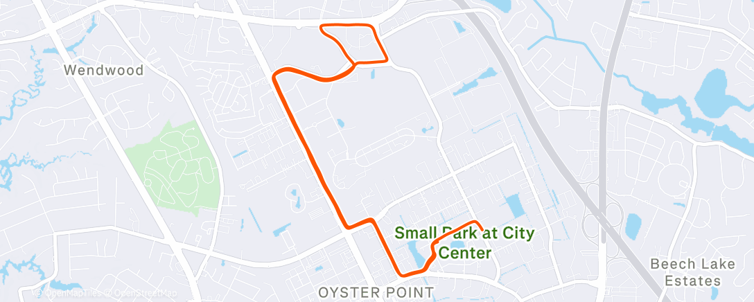 Mapa de la actividad, Lunch Run