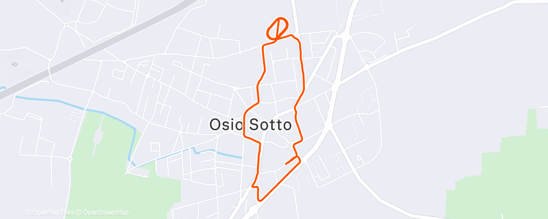 Mappa dell'attività Run 6 X 1km