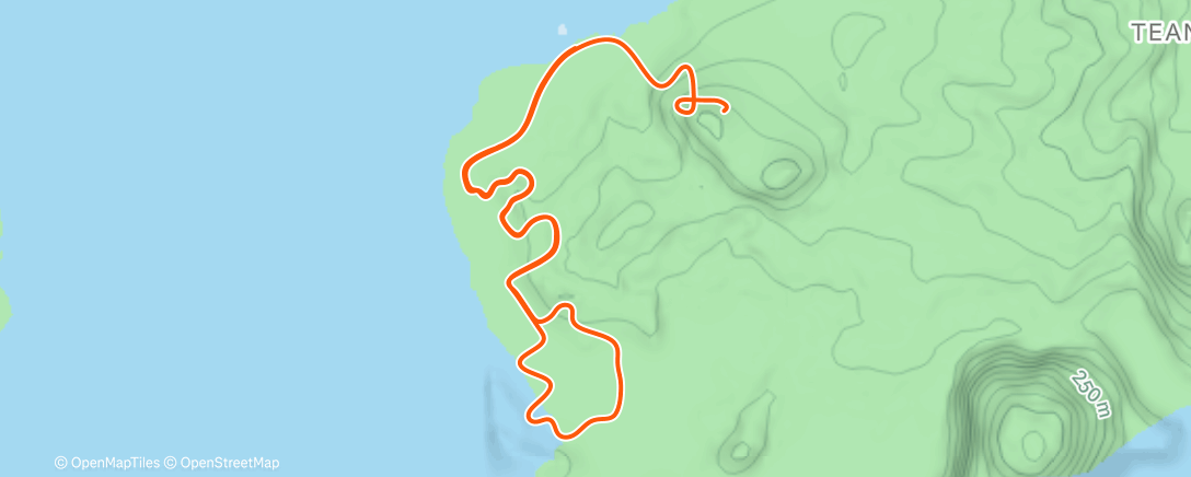 Map of the activity, Zwift - At/Overs on Loop de Loop in Watopia