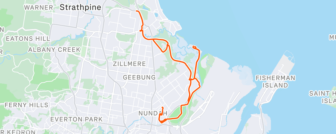 Карта физической активности (Afternoon Ride)