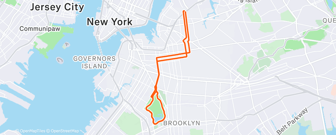 Map of the activity, NYCC Laps