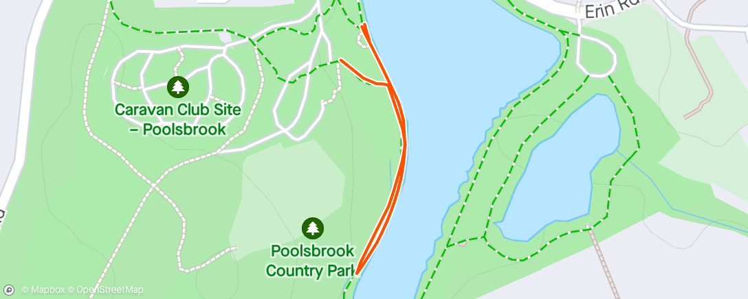 Map of the activity, Poolsbrook WD