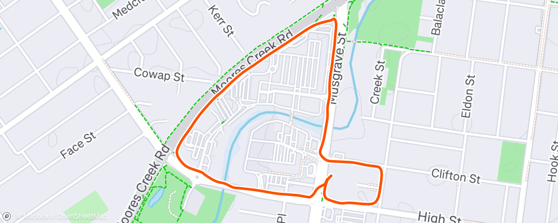 Map of the activity, Night Walk