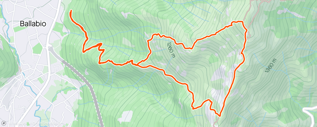 Mappa dell'attività Afternoon Hike