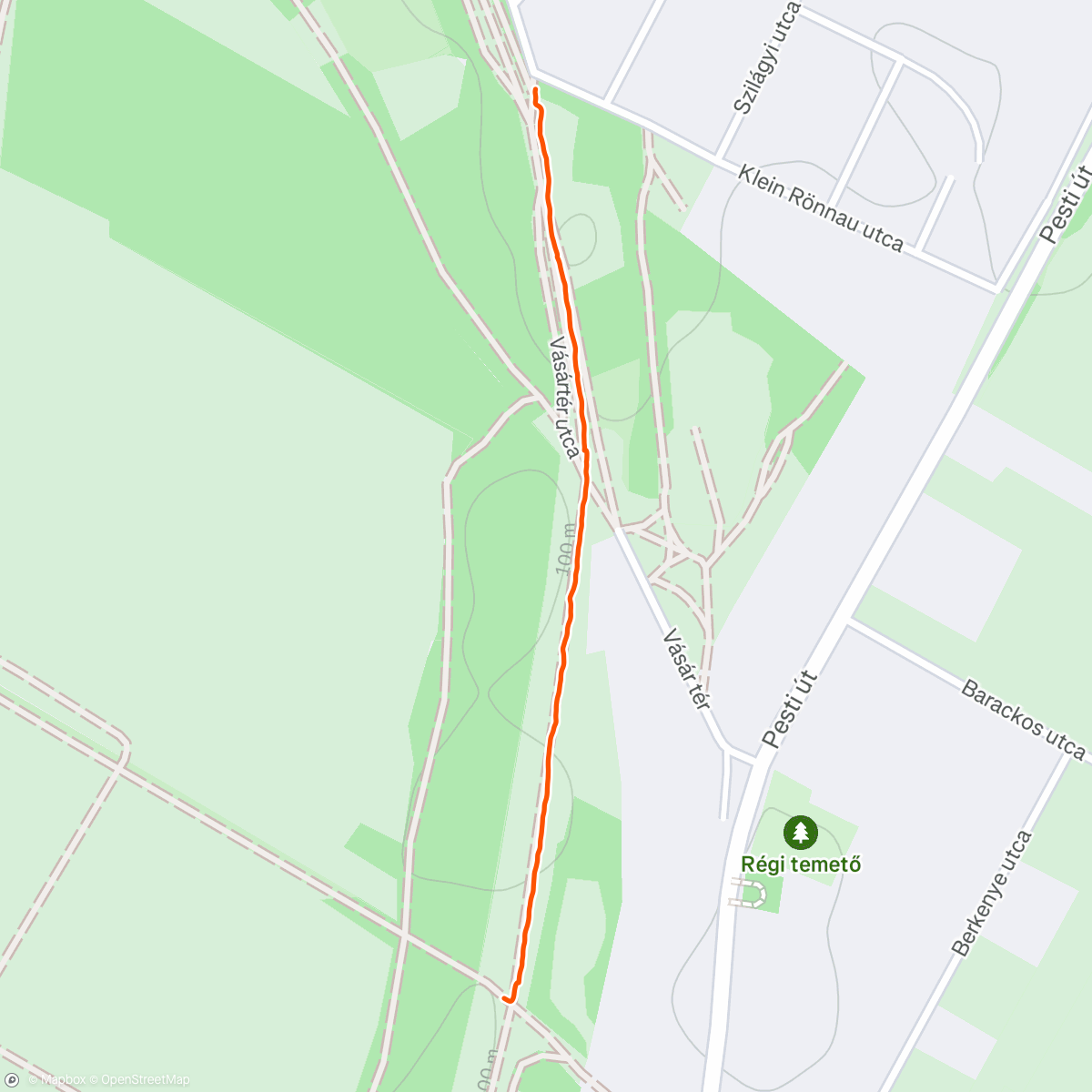 Map of the activity, Afternoon Walk