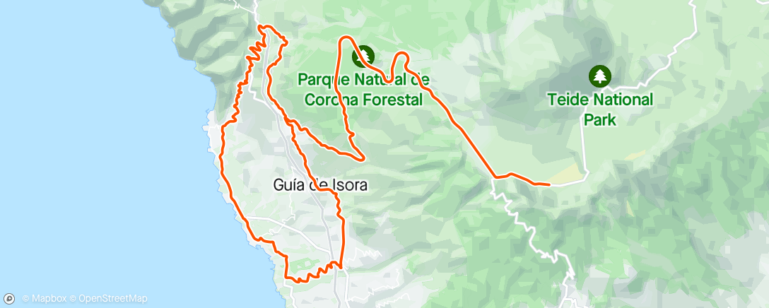 Map of the activity, Teide 4