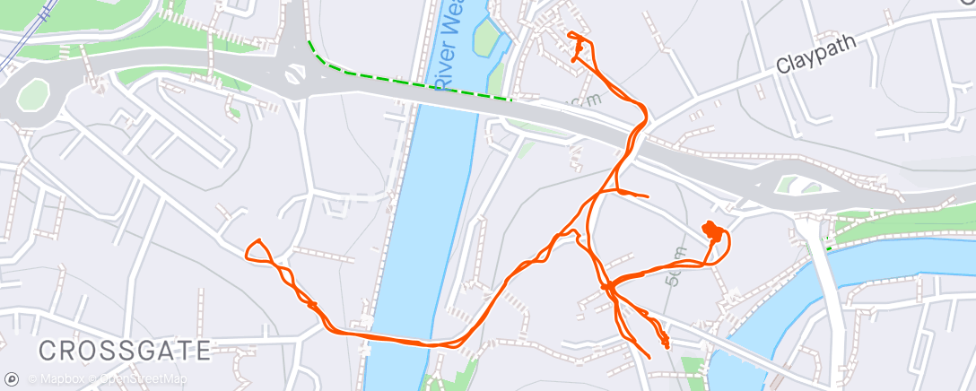 Map of the activity, Durham With Charlie