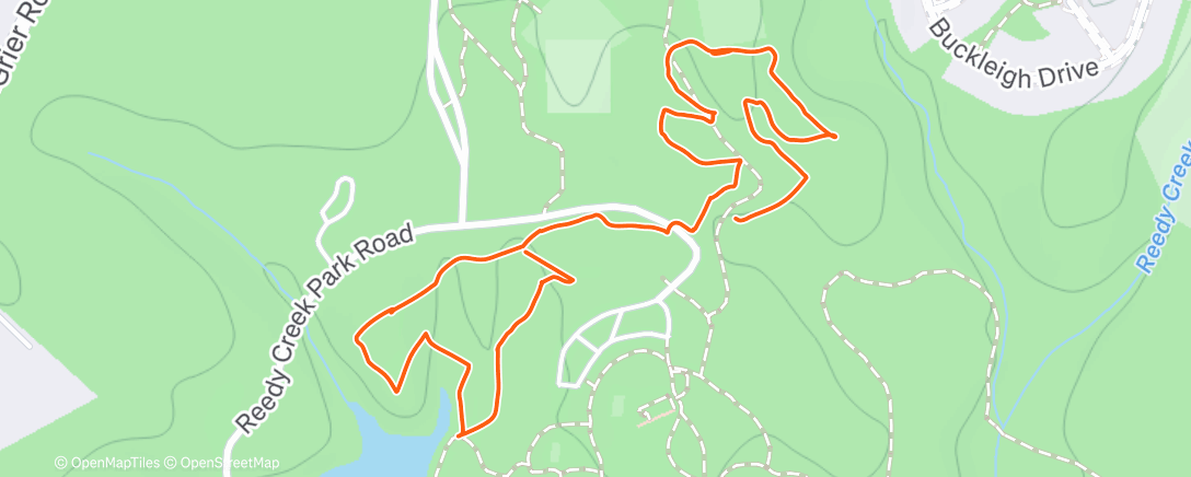 Map of the activity, Disc Golf - Reedy Creek - Shorts - Round 2