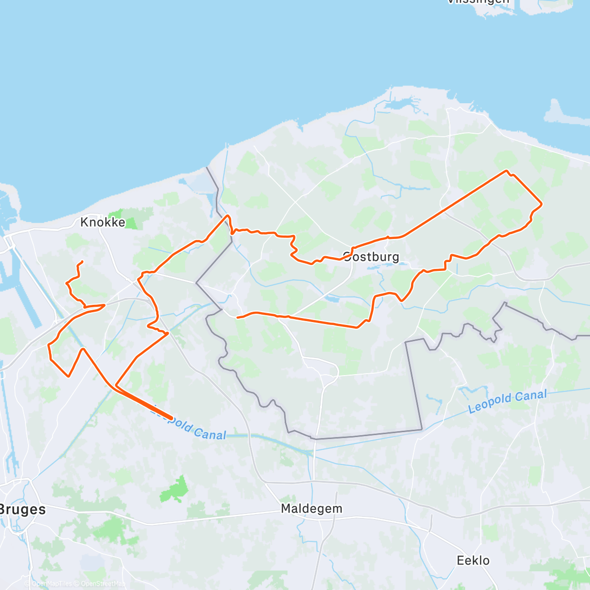 Map of the activity, ROUVY part 2 as it only got colder during the day