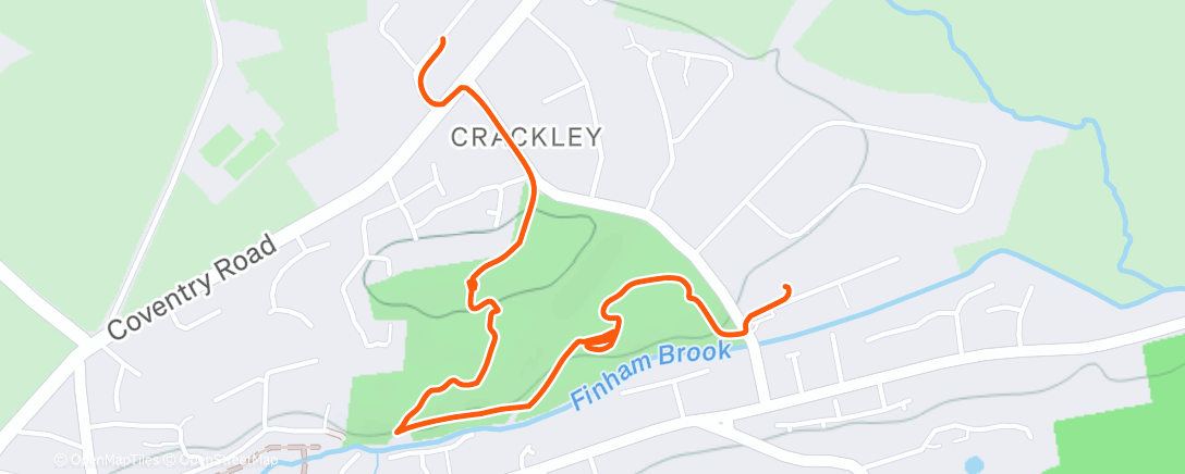 Map of the activity, Course Recce
