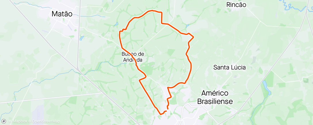 Map of the activity, Porteira/ Fazenda Santa Rita/ Padoka/ Bueno/ Damha