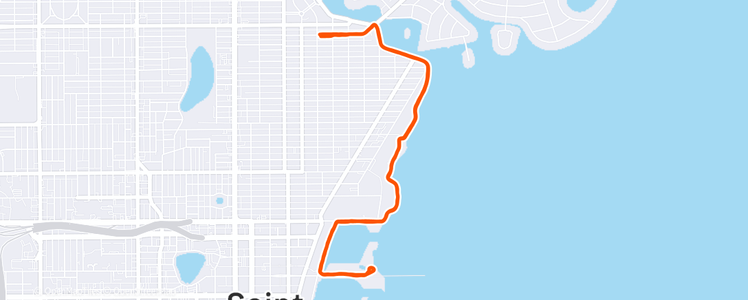 Карта физической активности (Afternoon Run)