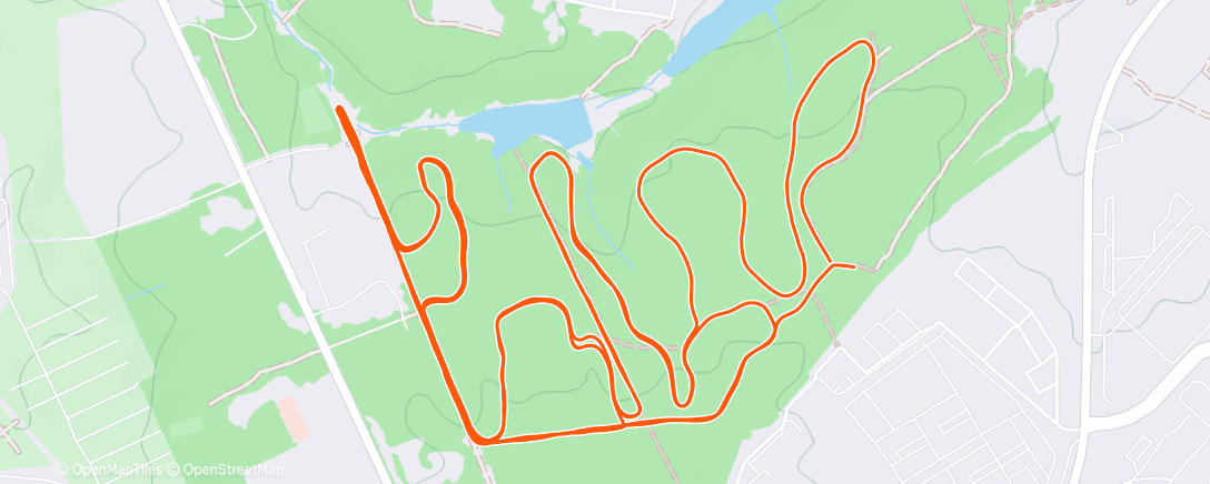 Карта физической активности (Северный лыжный заезд (день))