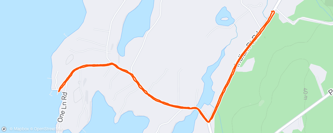 Map of the activity, Morning Walk