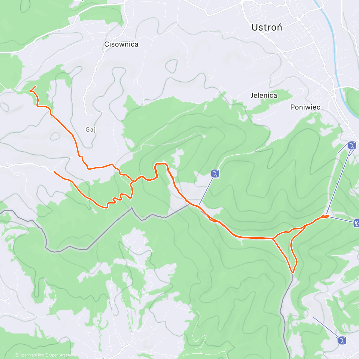 Map of the activity, Battery charged 🔋