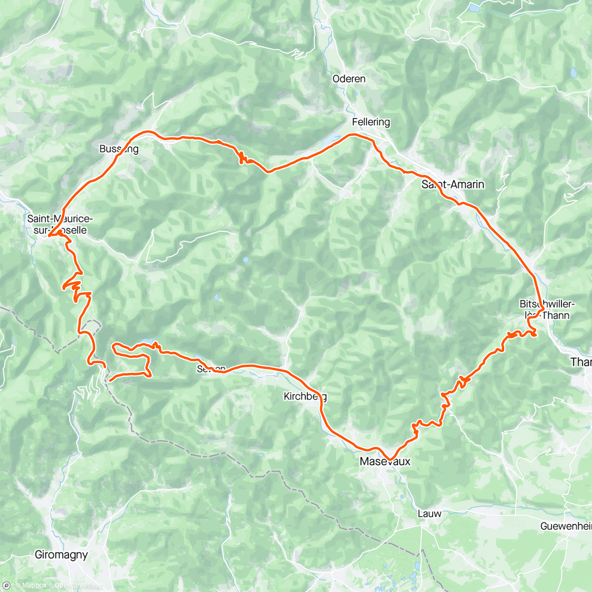 Map of the activity, Balade en terre alsacienne avec ma leeloo 😉💪😉