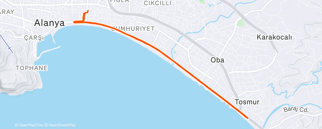 Map of the activity, Week 11. Day 1. Step 1. Recovery run @Z1-Z2. 🌪🌪🌪🌪