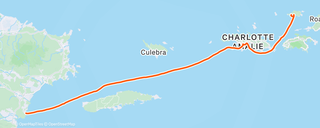 Map of the activity, Morning Row