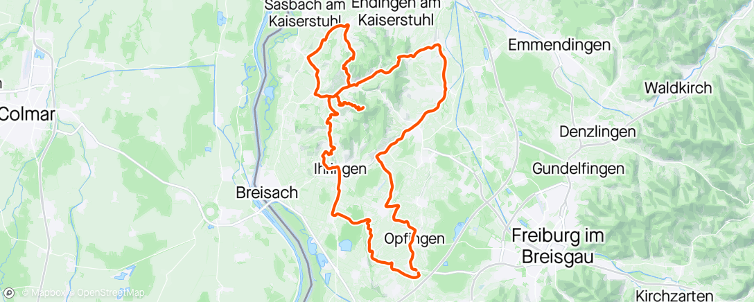 Map of the activity, Durch die badischen Weinberge 🍇
