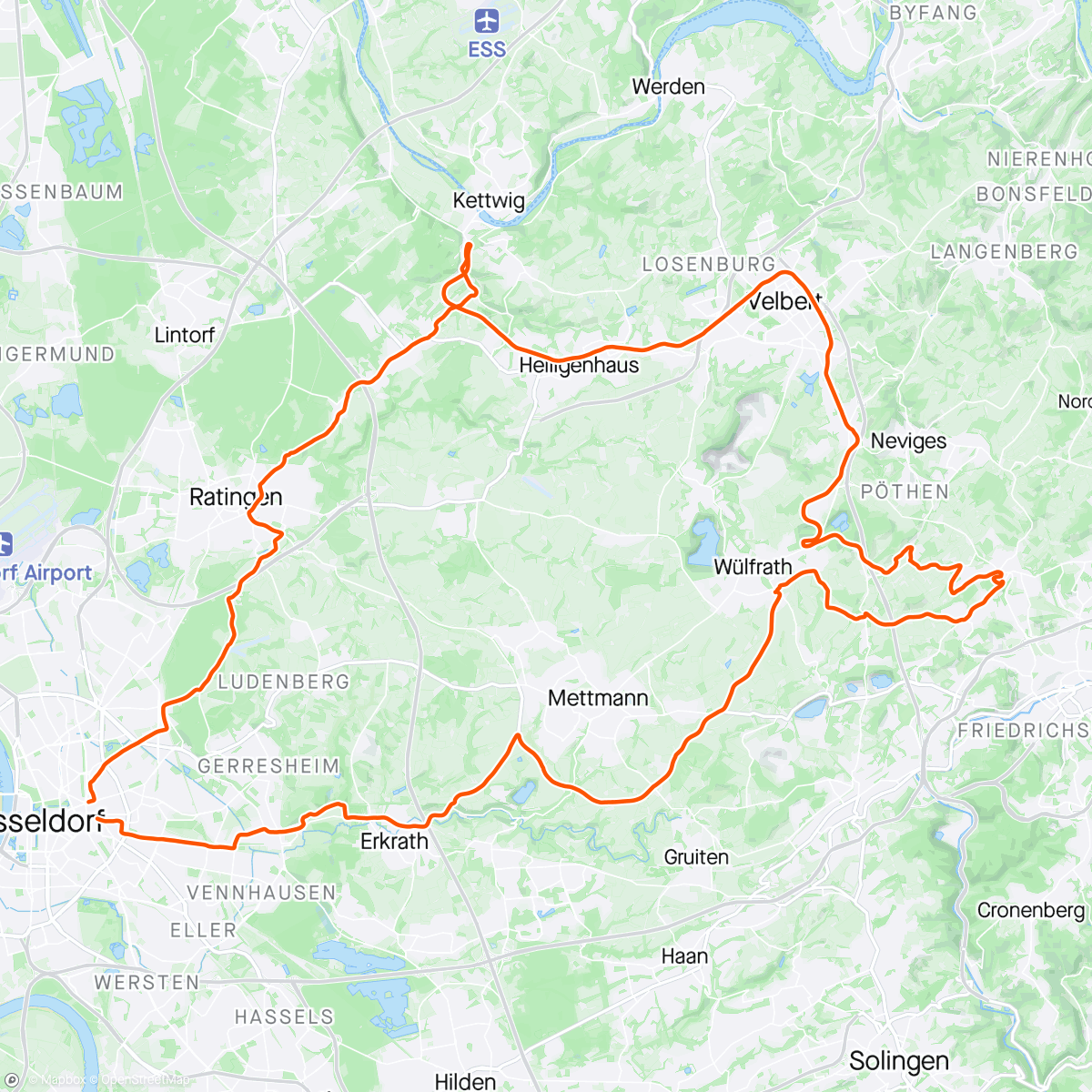 Map of the activity, #RundumsDorf 13 – Panoramaradweg Niederbergbahn 🚂🚵‍♂️🌦️
