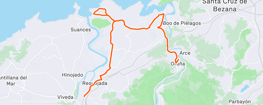 Карта физической активности (Afternoon Ride)