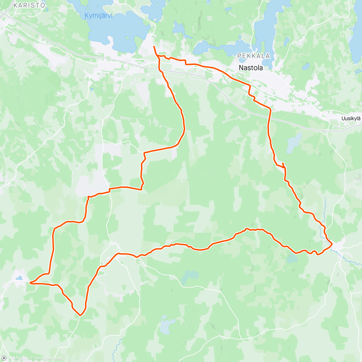 Map of the activity, Happiest gravel roads on earth